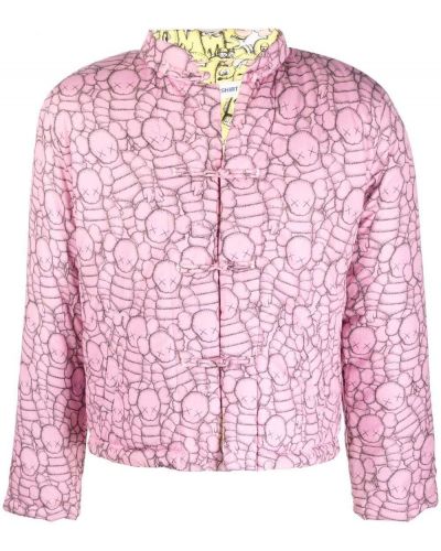 Dvipusis pūkinė striukė Comme Des Garçons Shirt rožinė