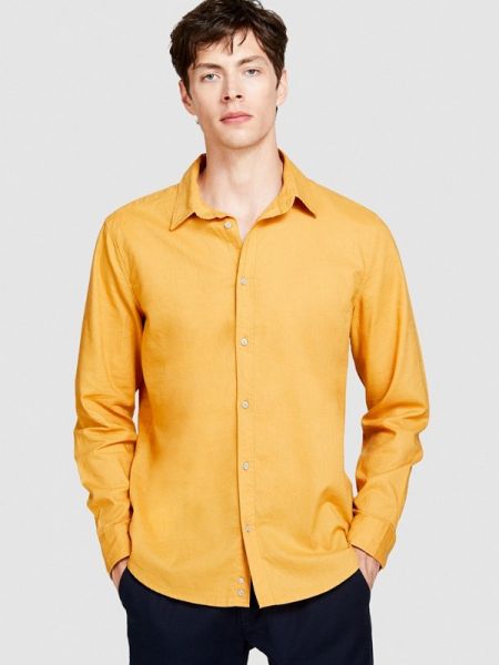 Рубашка Sisley желтая