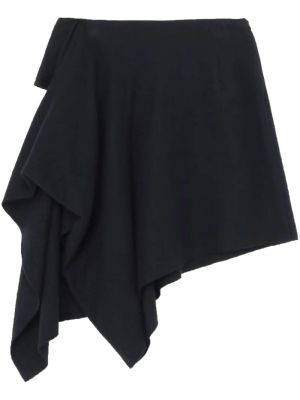 Ασύμμετρη φούστα mini Yohji Yamamoto μαύρο