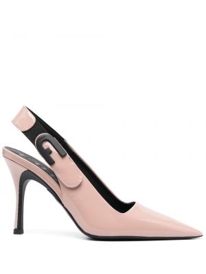 Полуотворени обувки Furla розово