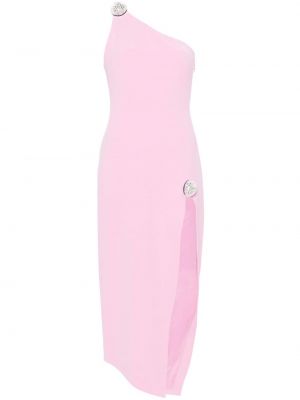 Μίντι φόρεμα με πετραδάκια David Koma ροζ