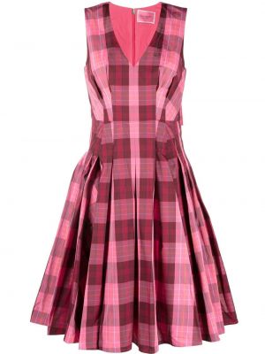 Trykt sjekket dress Kate Spade rosa