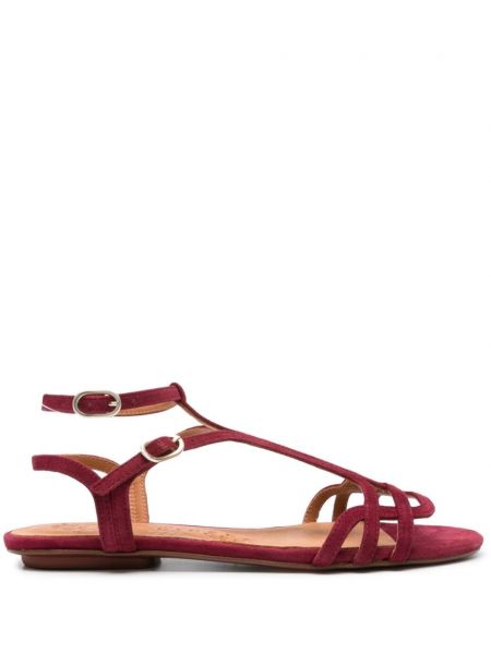 Sandale din piele de căprioară Chie Mihara roșu