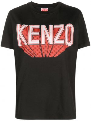 Tričko s potlačou Kenzo čierna
