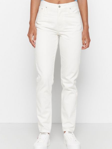 Jeansy skinny slim fit Calvin Klein Jeans białe