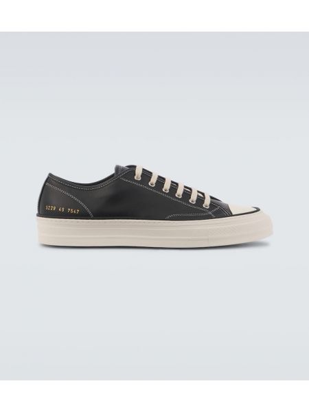 Deri sneaker Common Projects siyah