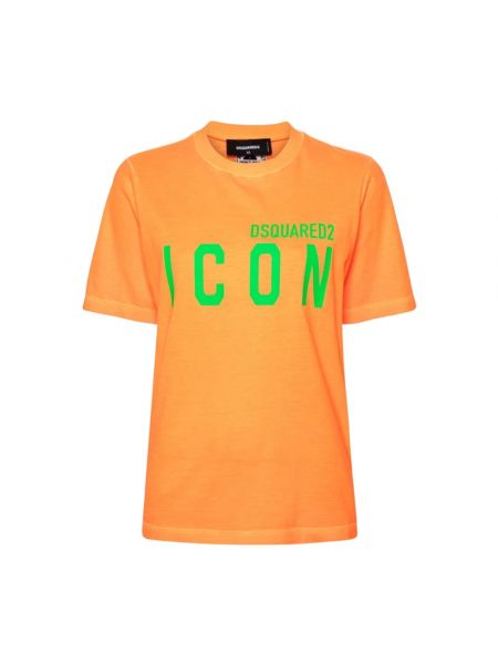 Koszulka Dsquared2 pomarańczowa