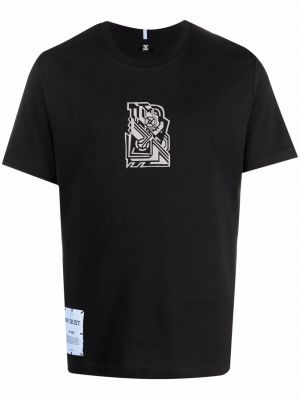 Camiseta con estampado Mcq negro