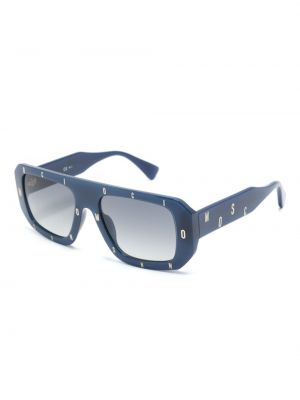 Raštuotos akiniai nuo saulės Moschino Eyewear mėlyna