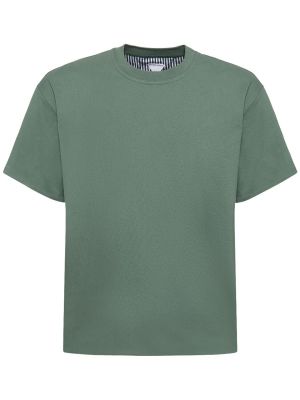 T-shirt en coton à rayures en jersey Bottega Veneta