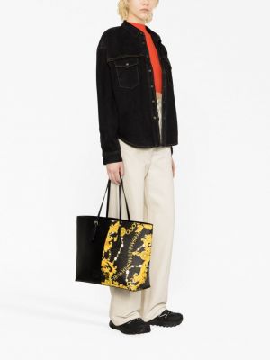 Dabīgās ādas shopper soma Versace Jeans Couture