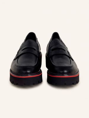 Loafers na platformie Pertini czarne