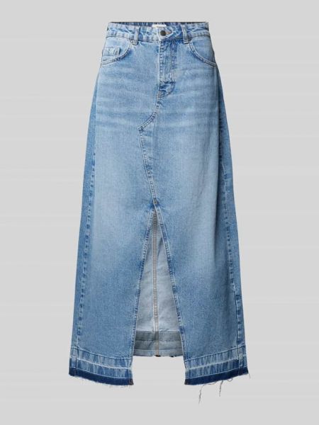Spódnica jeansowa z kieszeniami Object niebieska