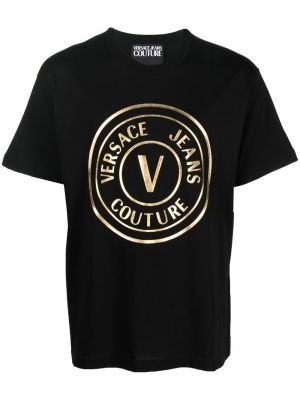 Rund hals t-skjorte Versace Jeans Couture svart