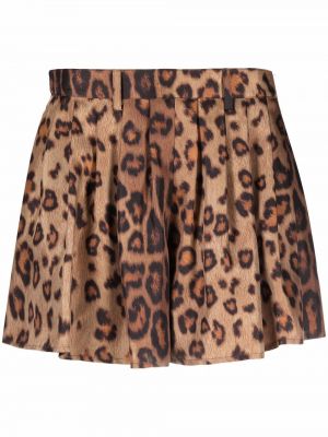 Pantalones cortos de seda con estampado leopardo Etro