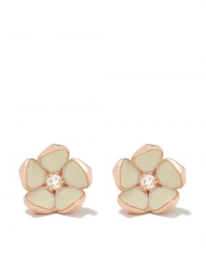 Φλοράλ σκουλαρίκια από ροζ χρυσό Shaun Leane