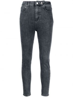 Skinny fit džínsy s nízkym pásom B+ab čierna