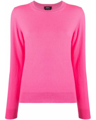 Jersey de tela jersey de cuello redondo A.p.c. rosa