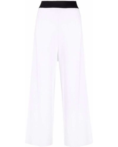 Pantalones bootcut Charlott blanco