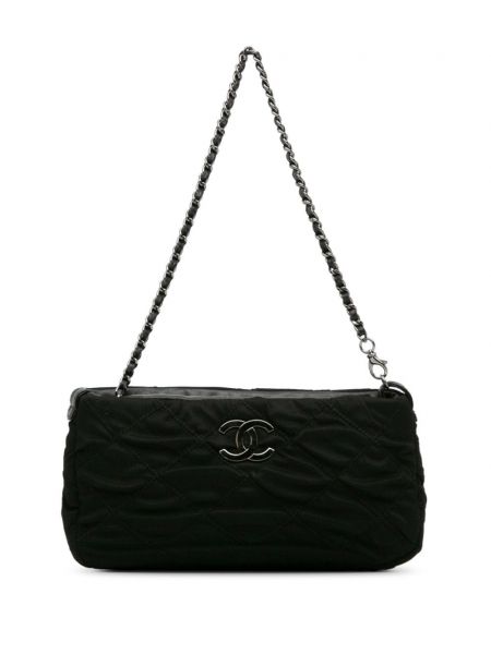 Νάιλον τσάντα ώμου Chanel Pre-owned μαύρο