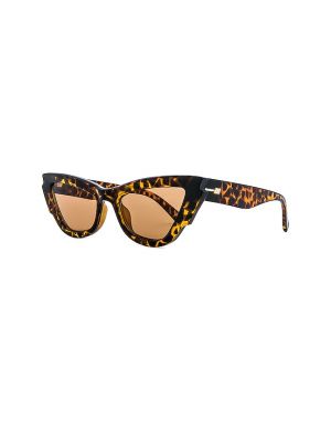 Gafas de sol leopardo Le Specs marrón