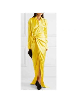 Falda larga Balenciaga amarillo