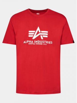 T-shirt Alpha Industries rouge