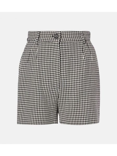 Ull høy midje shorts Dolce&gabbana svart