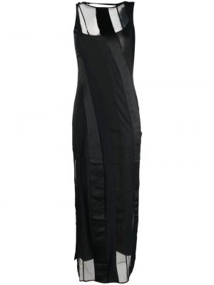 Асиметрична макси рокля без ръкави Koché черно