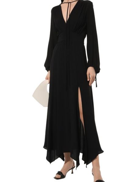 Платье из вискозы Dondup черное