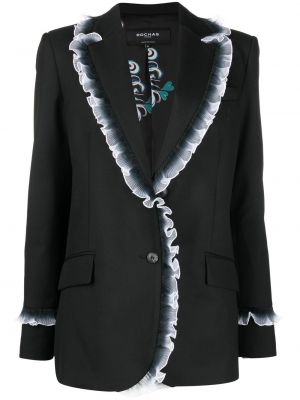 Lang blazer Rochas svart