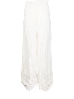 Παντελόνι με φθαρμένο εφέ Natasha Zinko λευκό