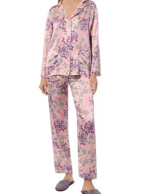 Шелковая пижама Primrose розовая