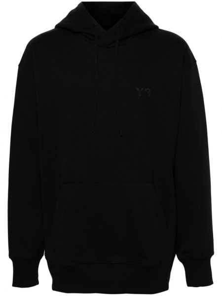 Medvilninis džemperis su gobtuvu Y-3 juoda