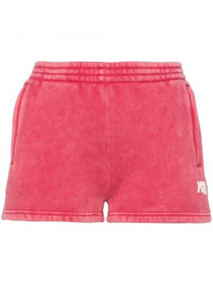 Kratke hlače s printom Alexander Wang ružičasta