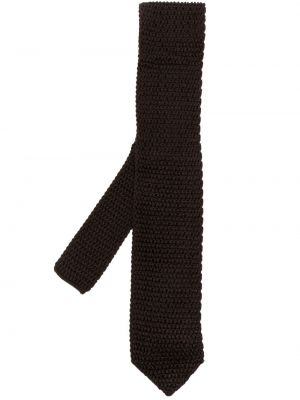 Cravată de mătase tricotate Tom Ford maro