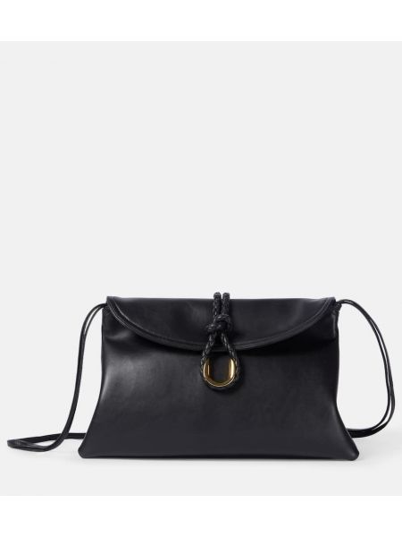 Nahka crossbody laukku Bottega Veneta musta