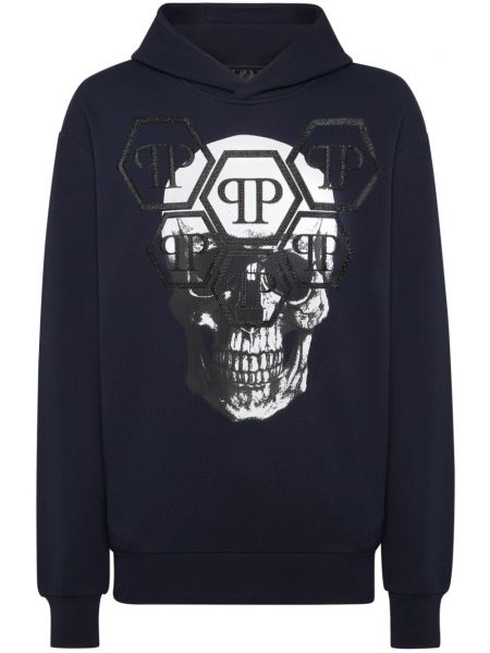 Hoodie Philipp Plein mavi