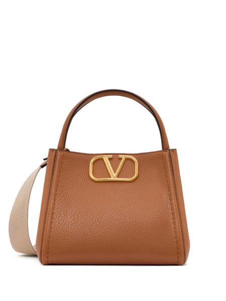 Δερμάτινη τσάντα shopper Valentino Garavani