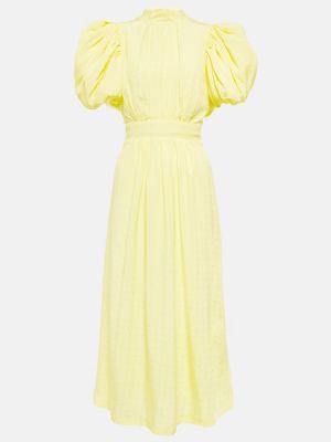 Μίντι φόρεμα Rotate Birger Christensen κίτρινο