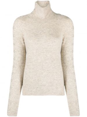 Плетен пуловер Isabel Marant бежово