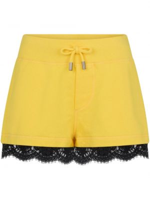Shorts en coton Dsquared2 jaune