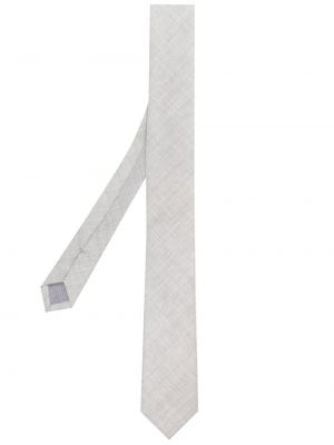 Cravată cu model herringbone Eleventy gri