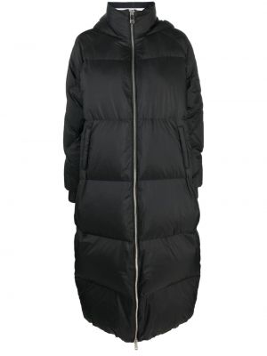 Oversized kapucnis kabát Tommy Hilfiger fekete