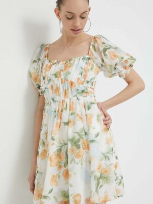 Mini šaty Abercrombie & Fitch oranžové