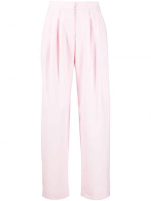 Pantalon taille haute en laine slim Nuè rose