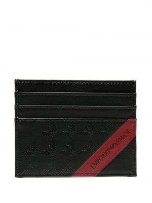 Usnjena denarnica s potiskom Emporio Armani