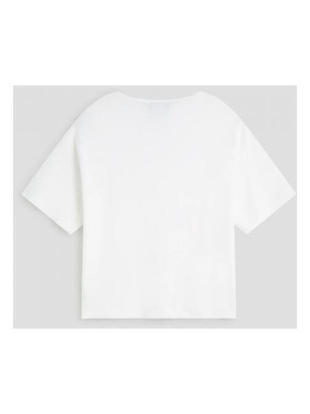 Jersey de punto manga corta de tela jersey Fabiana Filippi blanco