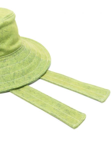Haftowany kapelusz Marni zielony