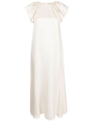 Jedwabna sukienka midi Alysi biała